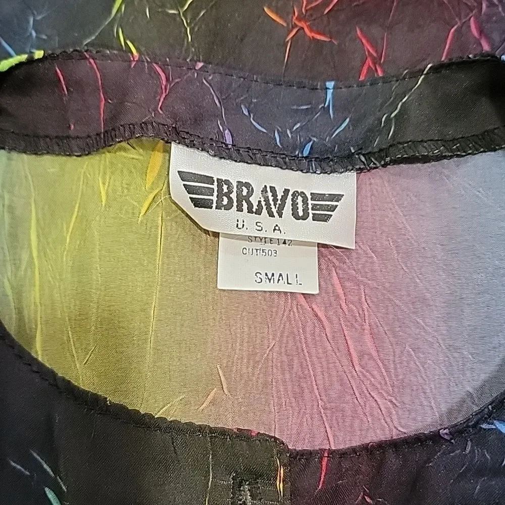 BRAVO USA.. 3 pieces.. Vintage.. pants.. dress suit.. tye dye.. rainbow..